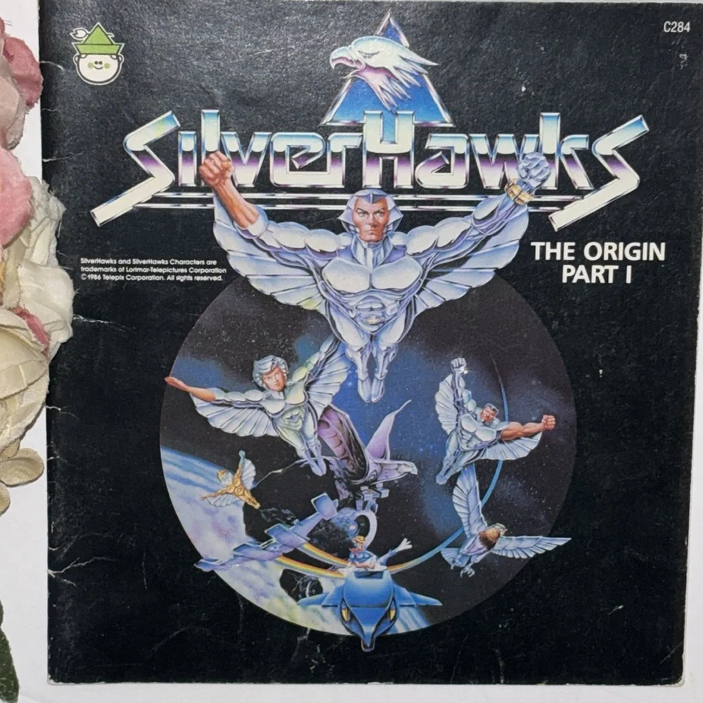 Silverhawks Book 1986 SilverHawks Book The Origin Part 1 , Book Only